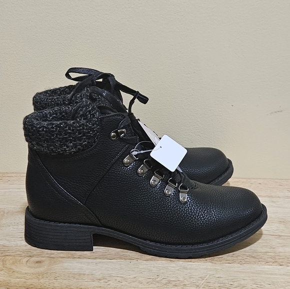 MUK LUKS Hiker Denali/Women's/Ankle Boots/black/urban hiking/lace-up/size 11 - Picture 5 of 13